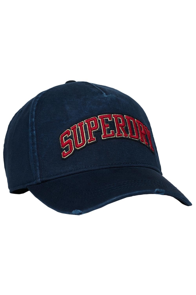 VARSITY LOGO TRUCKER CAP Y9010198A DEEP NAVY